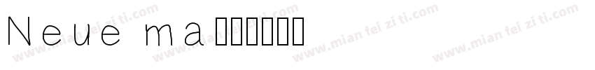 Neue ma字体转换